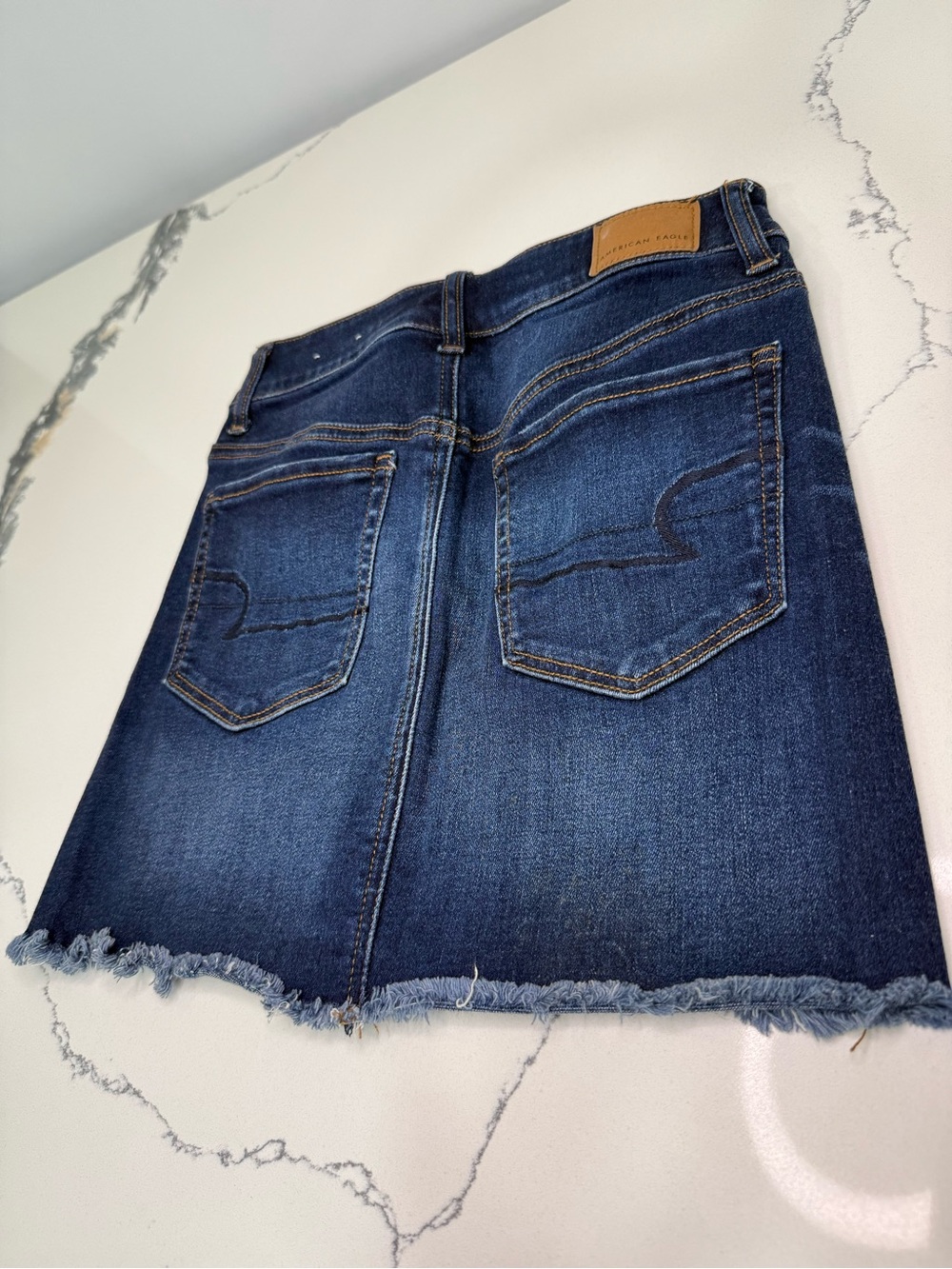 American Eagle Women's Size 0 Denim Next Level Stretch Hi-Rise Mini Skirt